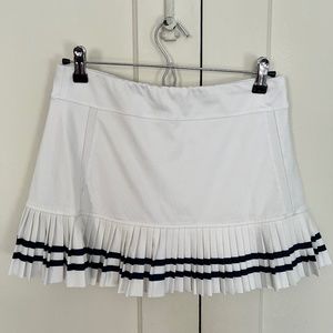 InPhorm white skort with navy trim